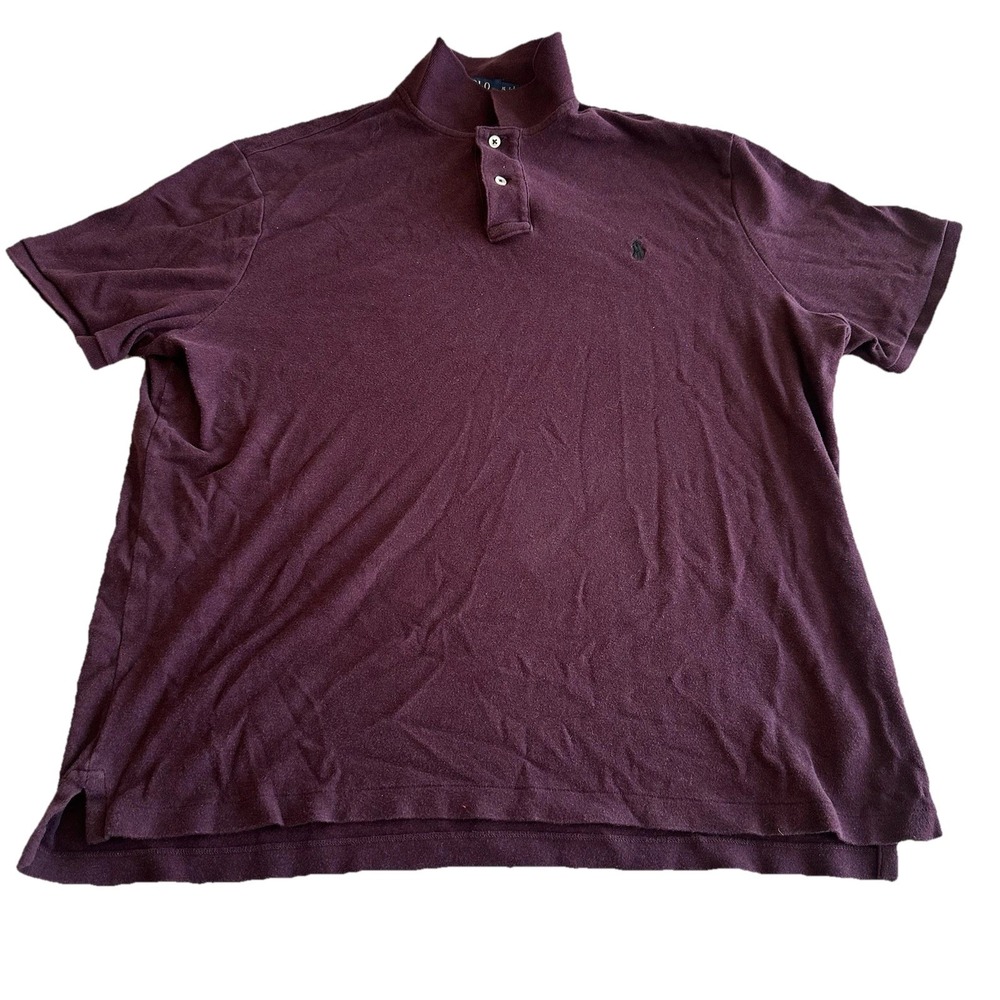 Ralph Lauren Men's XL Solid Short Sleeve Polo Shirt Classic